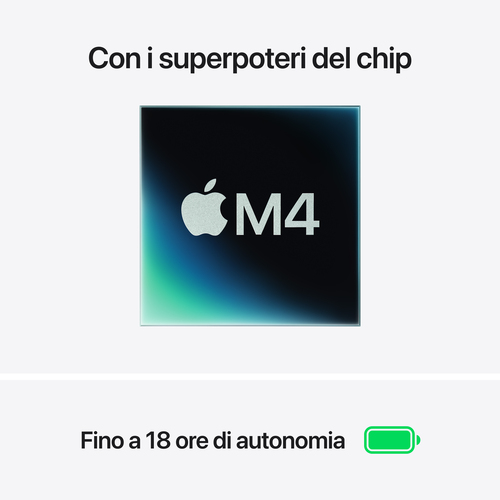 Computer portatile - Apple MacBook Air MC7A4T/A 38,9 cm (15,3") - Apple M4 - 16 GB - 256 GB SSD - Italiano Tastiera - Blu 