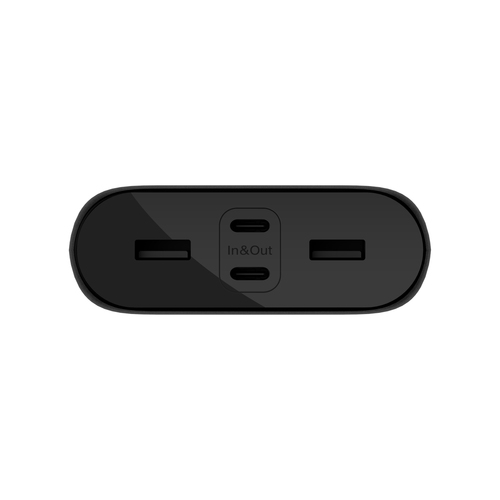 Belkin BoostCharge Stromspeicher - Schwarz - für Smartphone, iPhone, Tablet-PC, Kopfhörer, USB Typ C Gerät - 26000 mAh - 3