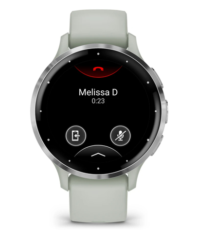Garmin Venu 3S Smart Watch - Sage Gray Body Color - Phone, Speaker, Text Messaging - Sleep Quality, Stress - GPS - 240 Hou