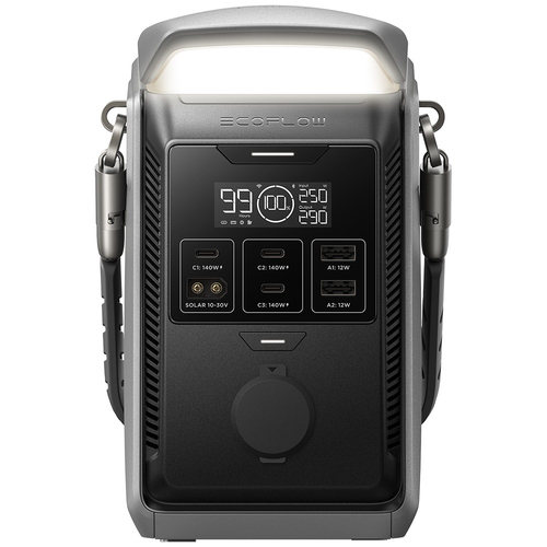 EcoFlow TRAIL Plus 300 DC. Charging source: Cigar lighter, Solar, USB, Battery capacity: 288 Wh, Total output power: 300 W