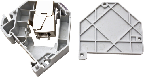 Roline Befestigungsadapter für Keystone-Modul - Silber - Acrylnitril-Butadien-Styrol (ABS)