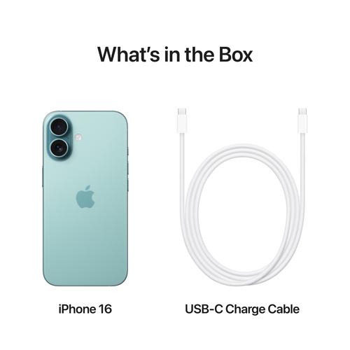 Apple iPhone 16 128GB Verde acqua. Dimensioni diagonale schermo: 15,5 cm (6.1""), Risoluzione del display: 2556 x 1179 Pix