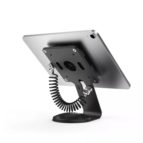 Support pour tablette PC Compulocks - Paysage, Portrait - Acier - Noir - Base pivotante, Fixation adhésive, Angle de visua