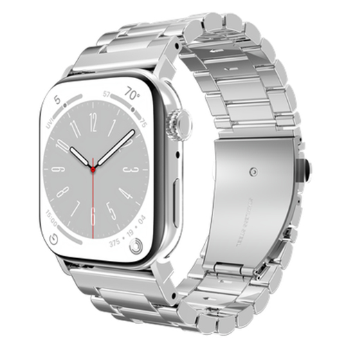 Just in Case PrimeSteel Strap Apple Watch 40/41/42mm Silver. Watch part/accessory type: Watch strap, Brand compatibility: 