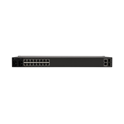 Tripp Lite B098-016 16-Port Console Server, USB Ports (2) - Dual GbE NIC, 16 Gb Flash, SD Card, Desktop/1U Rack, TAA. Auth