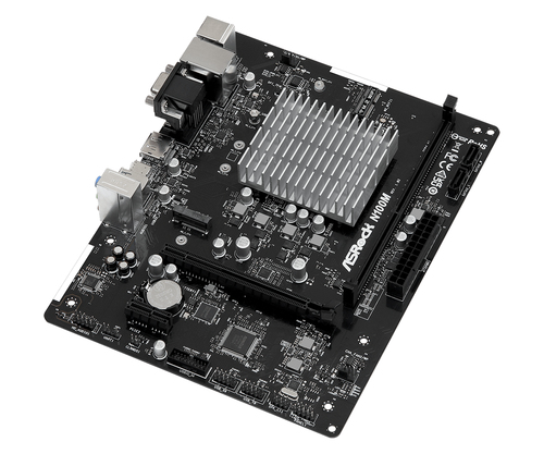 ASRock N100M Desktop-Mainboard - Micro ATX - N-Serie, Celeron Unterstützter Prozessor - 32 GB DDR4 SDRAM Maximaler Arbeits