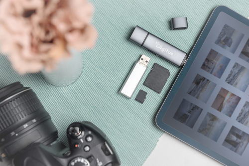 Digitus USB-Hub/Flash-Kartenleser - USB 2.0 Typ A, USB 2.0 Typ C - 60 MB/s, 640 MB/s - Smartphone, Tablet, Notebook, Flash