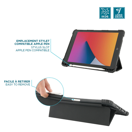 MOBILIS Robust Hülle für Apple iPad (9. Generation), iPad (8. Generation), iPad (7. Generation) Tablet - Bulk - 25,9 cm (1