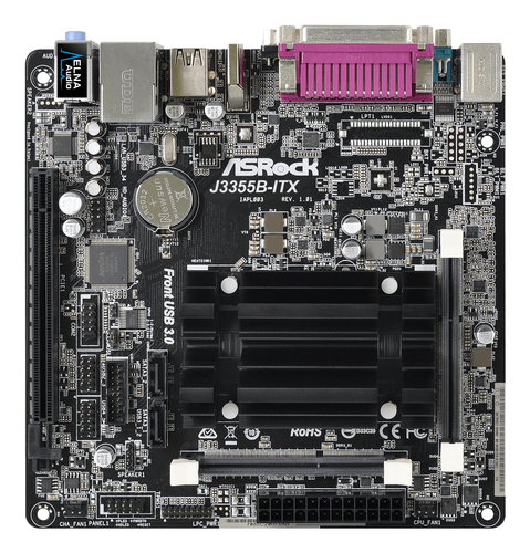 Asrock J3355B-ITX. Fabricante do processador: Intel, Processador: Intel® Celeron®, Modelo de processador: J3355. Tipos de 
