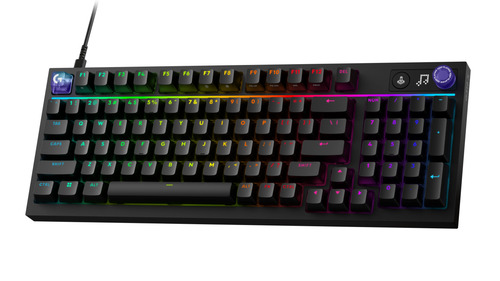 Clavier de jeu Logitech G G316 X 98 - Câble Connectivité - USB Type A Interface - RGB LED - Français - Noir - Tactile Pavé
