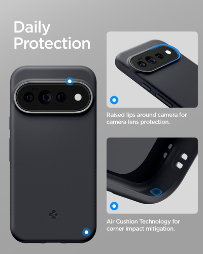 Spigen Nano Pop Case for Google Pixel 11 Pro XL Smartphone - Black Sesame - Wireless Charging Compatible