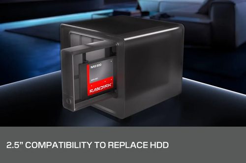 SanDisk NAS 600. Capacidade da drive SSD: 4 TB, Fator de forma SSD: 2.5", Velocidade de leitura: 560 MB/s, Velocidade de e