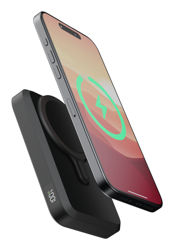 Xtorm Magnetic Wireless Powerbank - 10.000mAh - Midnight Black. Battery capacity: 10000 mAh, Battery technology: Lithium P