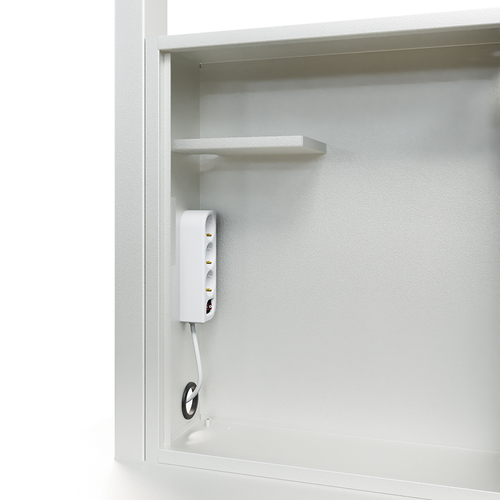 HAGOR Lift für Display - Weiß - Querformat - Höhenverstellbar - 2 Unterstützte(r) Display(s)Bildschirmgröße: 116,8 cm bis 