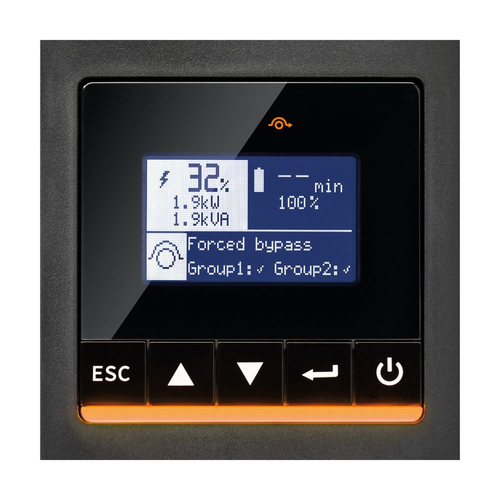 Eaton 9PX6KIRTNG2. UPS topology: Double-conversion (Online), Output power capacity: 6 kVA, Output power: 6000 W. AC outlet