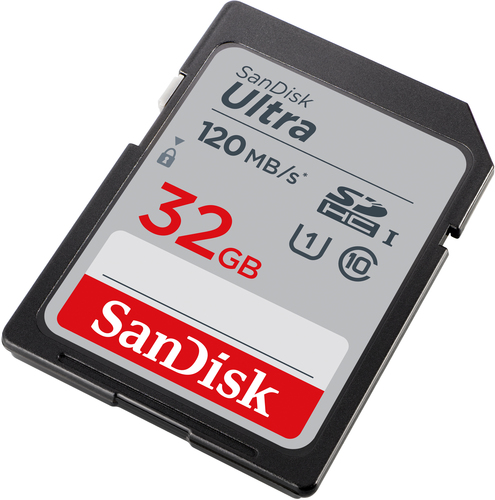SANDISK ULTRA 32GB SDHC MEMORY CARD 120MB/S 3-PACK