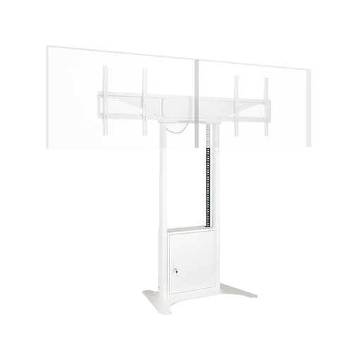 HAGOR Lift für Display - Weiß - Querformat - Höhenverstellbar - 2 Unterstützte(r) Display(s)Bildschirmgröße: 116,8 cm bis 