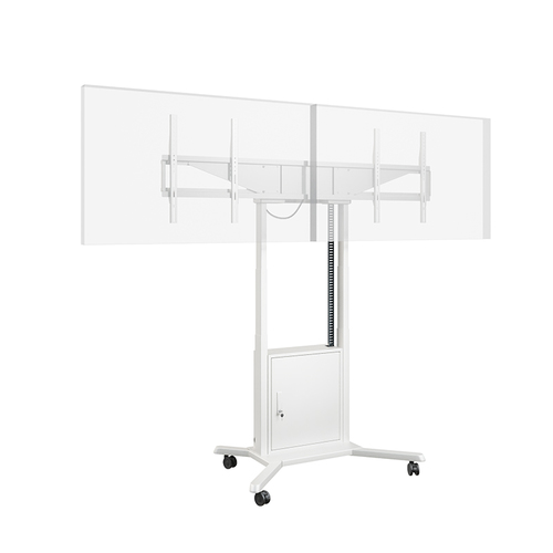 HAGOR Lift für Display - Weiß - Querformat - Höhenverstellbar - 2 Unterstützte(r) Display(s)Bildschirmgröße: 116,8 cm bis 