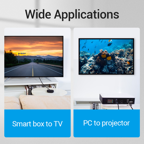 Vention 8K HDMI Cable 3M Black, 3 m, HDMI Type A (Standard), HDMI Type A (Standard), 3D, 48 Gbit/s, Audio Return Channel (