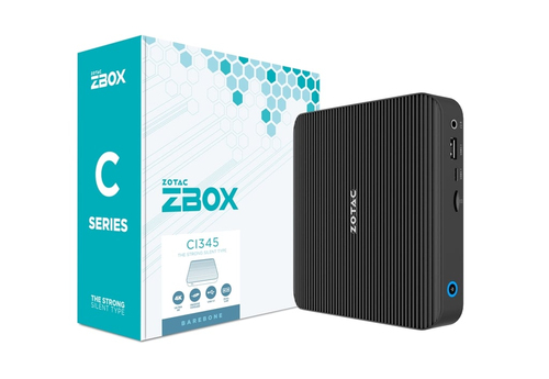 Zotac ZBOX edge CI345. Product type: Mini PC barebone. Supported memory types: DDR5-SDRAM, Number of memory slots: 1, Maxi
