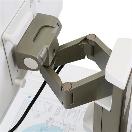 Ergotron CareFit Pro. Cor do produto: Cinzento, Branco, Tipo: Carrinho multimédia, Peso máximo (capacidade): 17 kg. Voltag