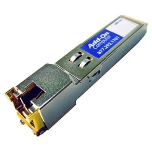 AddOn SFP (mini-GBIC) - 1 x RJ-45 Duplex 10/100/1000Base-TX LAN - 1 - TAA Compliant - For Data Networking - Twisted PairGi
