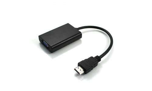 AddOn 20.42 cm HDMI/VGA Video Cable - Cable for Video Device, Monitor, Projector - First End: 1 x HDMI Digital Audio/Video