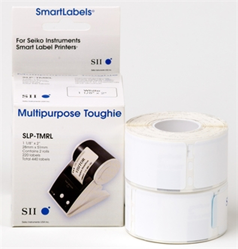 Etiqueta multipropósita Seiko SLP-TMRL - 28 mm Width x 51 mm Longitud - Permanente Adhesivo - Rectángulo - Térmica - Blanc