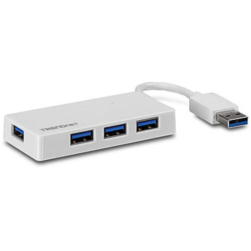 TRENDnet TU3-H4E USB-Hub - USB - Extern - 4 Total USB Port(s) - 4 USB 3.0 Port(s) - PC, PC, Mac