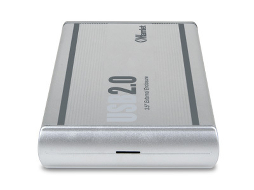 Hamlet Box Esterno 3,5" Controller SATA Interfaccia USB 2 .0  Chassis in alluminio, Alimentatore incluso, Plug&Play, Compa