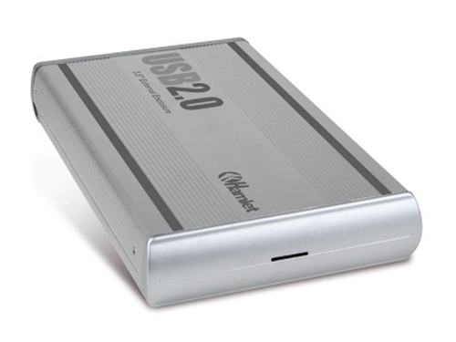 Hamlet Box Esterno 3,5" Controller SATA Interfaccia USB 2 .0  Chassis in alluminio, Alimentatore incluso, Plug&Play, Compa