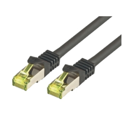 M-CAB 20 cm Kategorie 7 Netzwerkkabel für Netzwerkgerät - Zweiter Anschluss: 1 x RJ-45 Network - Male - Abschirmung - Schwarz