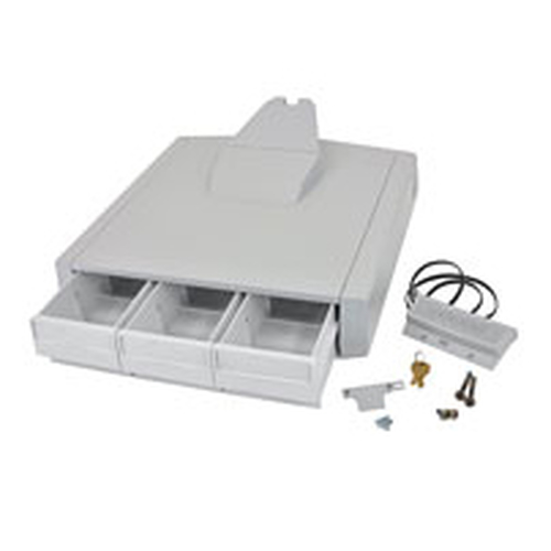 Ergotron Drawer - Small - 340.2 g Load Capacity - Grey - Lockable, Drawer Divider, Removable