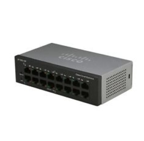 Cisco 110 SF110-16 16 Ports Ethernet Switch - 100Base-X - 2 Layer Supported - Rack-mountable, Wall Mountable, Desktop - 90