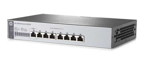 HPE 1820-8G 8 Anschlüsse Verwaltbar Ethernet-Switch - 2 Unterstützte Netzwerkschicht - 1U Hoch - Rackmontage, Desktop, Unt
