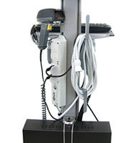 Ergotron Power Strip Mounting Kit for Carts. Maximum weight capacity: 2.3 kg, Product colour: Grey
